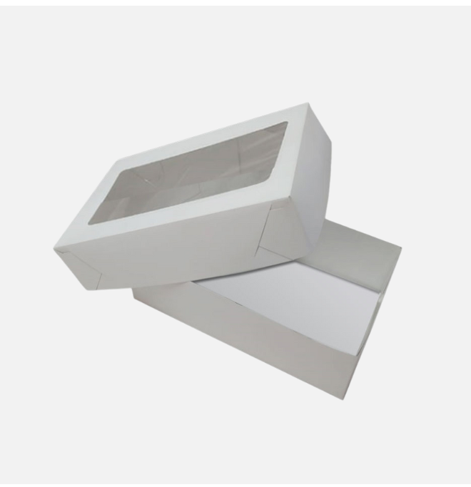 ESTUCHE PASTELERIA C/VENTANA BLANCO