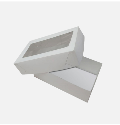 [PT88888-0156-01-01] ESTUCHE PASTELERIA C/VENTANA BLANCO