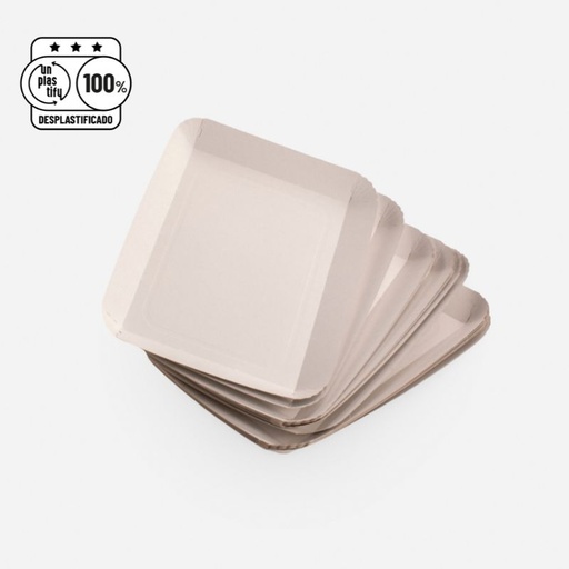 [PT88888-0555-01-01] Bandeja de Panaderia (5", Blanca/Blanca)