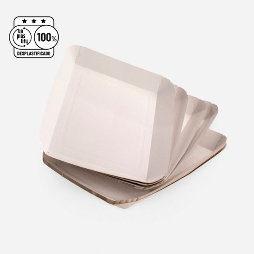 [PT88888-0005-01-01] Bandeja de Panaderia (4", Blanca/Blanca)