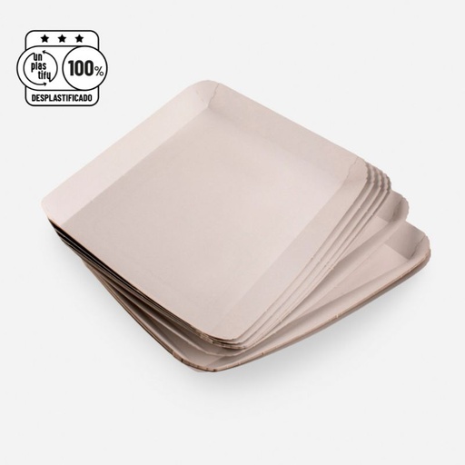 [PT88888-0006-01-01] Bandeja de Panaderia (6", Blanca/Blanca)